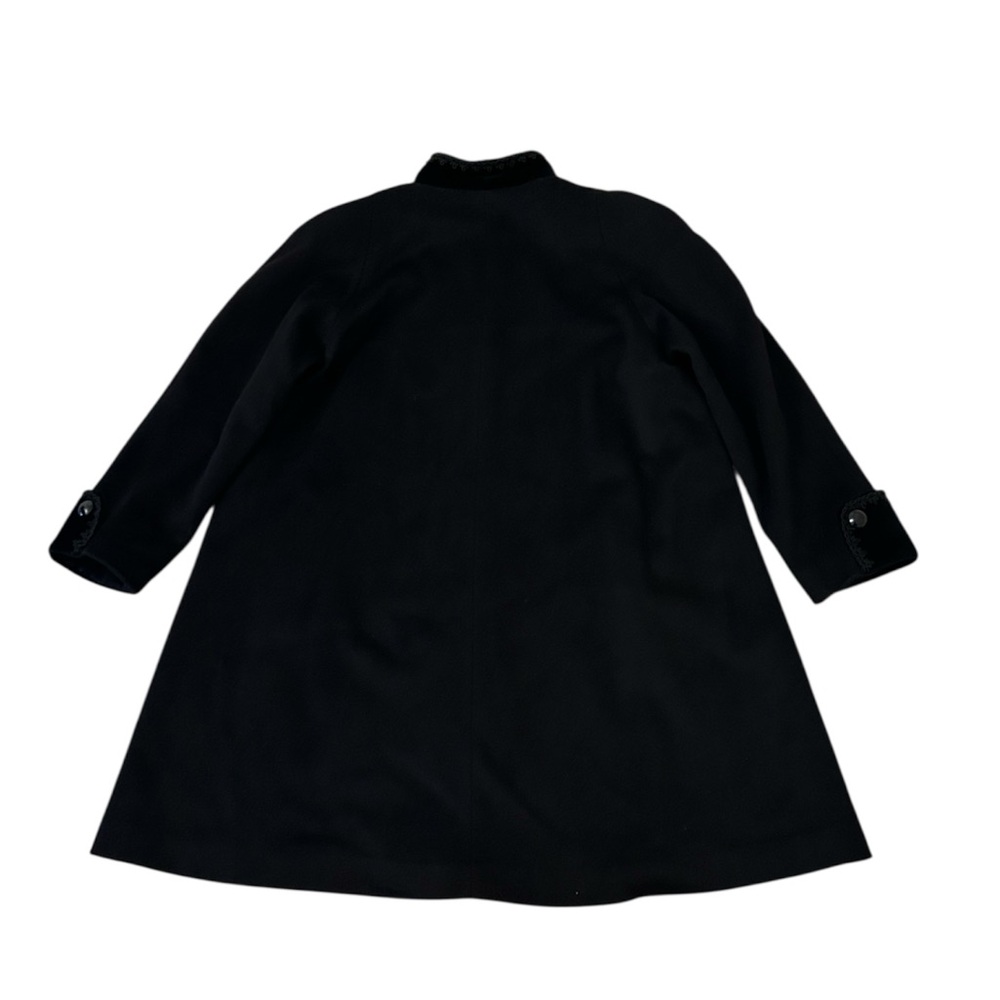 Jonathan Michael Velvet Trim Wool Nylon Black Coat Women’s Size 8 - Picture 14 of 17